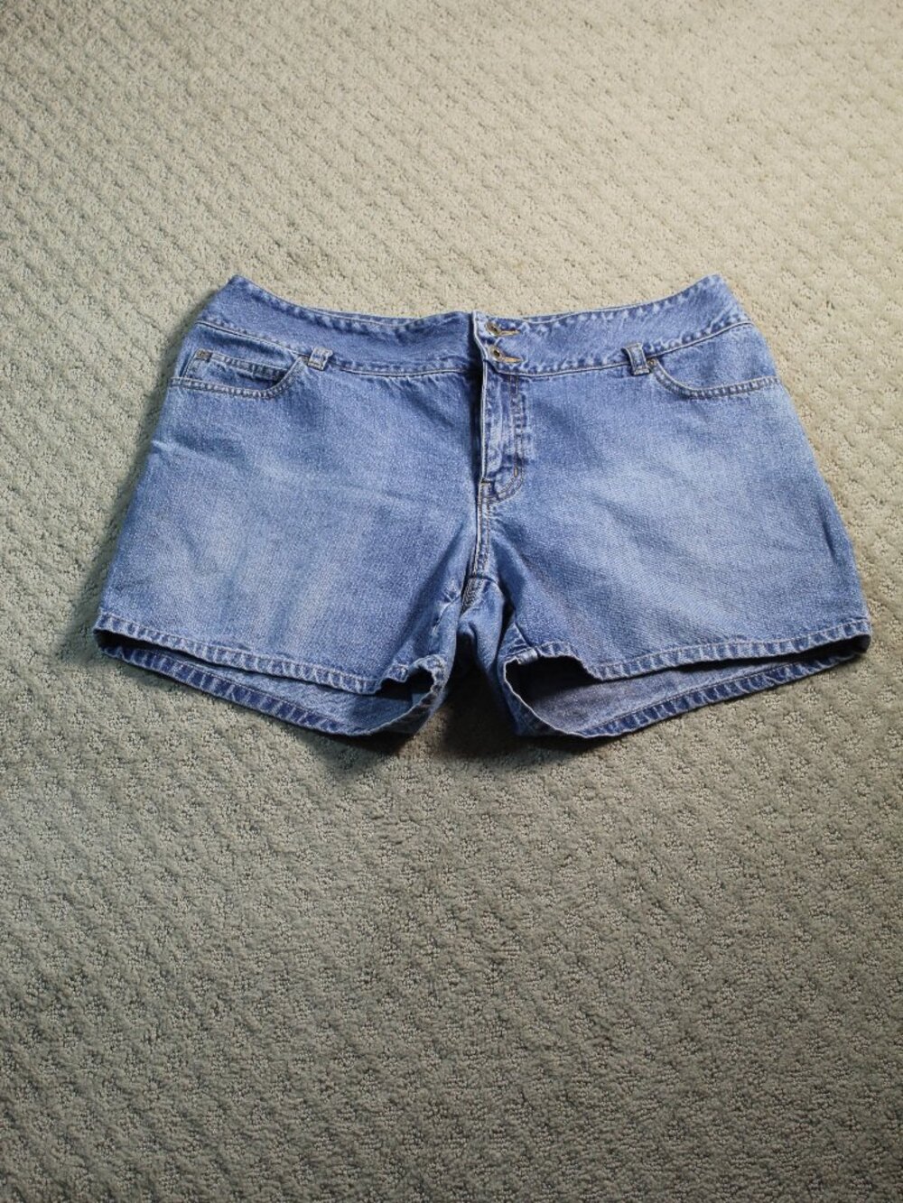 Vintage Venezia Jeans Size 14 100% Cotton Denim Blue Jean Shorts